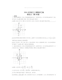 2024北京初三二模数学试题分类汇编：新定义（第28题）