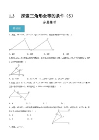 初中数学第一章 全等三角形1.3 探索三角形全等的条件测试题