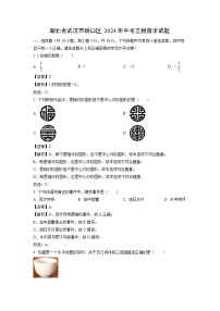 数学：湖北省武汉市硚口区2024年中考三模试题（解析版）