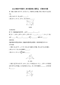 2024海南中考数学二轮专题训练 题型五  折叠双空题  (含答案)