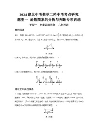 2024湖北中考数学二轮中考考点研究 题型一 函数图象的分析与判断专项训练 （含答案）