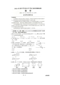 2024年湖北省宜昌市兴山县初中学业水平考试适应性测试数学试题