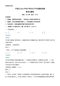 2024年湖南省株洲市芦淞区中考二模数学试题