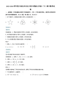 四川省达州市达川四中联盟2023-2024学年七年级下学期期中考试数学试题
