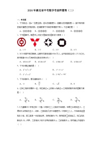 2024年湖北省中考数学考前押题卷（二）（含答案与解析）