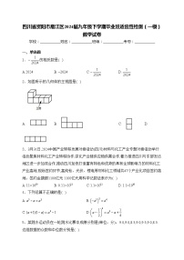 四川省资阳市雁江区2024届九年级下学期毕业班适应性检测（一模）数学试卷(含答案)