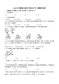 2024年安徽省合肥市庐阳区中考二模数学试题(含答案)