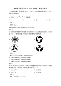 数学：湖南省益阳市安化县2024年中考二模试题（解析版）