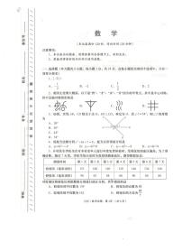 青海省海东市2024届九年级下学期中考一模数学试卷