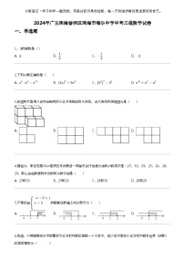 2024年广东珠海香洲区珠海市梅华中学中考三模数学试卷