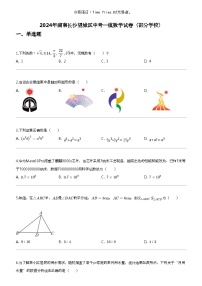 2024年湖南长沙望城区中考一模数学试卷（部分学校）