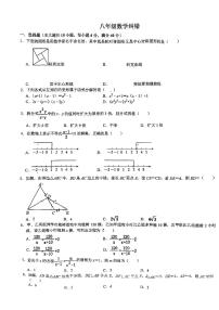 安徽省宿州市萧县城北初级中学2023-2024学年八年级下学期6月月考数学试题