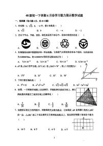 山东省济南市稼轩学校2023-2024学年七年级下学期6月月考数学试题