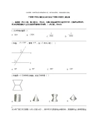 广西南宁市西乡塘区2024年九年级下学期中考数学二模试卷