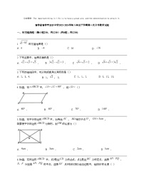 吉林省吉林市亚桥中学2023-2024学年八年级下学期第一次月考数学试题