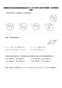 新疆维吾尔自治区和田地区墨玉县2023-2024学年七年级下学期第一次月考数学试题