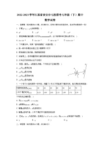 江西省吉安市七校联考2022-2023学年七年级下学期期中考试数学试卷(含解析)