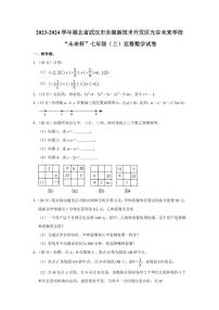 2023-2024学年湖北省武汉市东湖新技术开发区光谷未来学校“未来杯”七年级（上）竞赛数学试卷(PDF版 含解析)