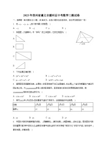 贵州省遵义市播州区2023届九年级下学期中考三模数学试卷(含解析)