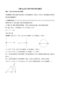 专题02 直角三角形中的分类讨论模型-2023-2024学年八年级数学下册常见几何模型（北师大版）