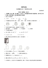 湖北省武汉市青山区2024届九年级下学期中考一模数学试卷(含答案)