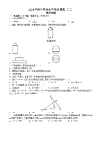 2024年广东省江门市第二中学中考二模数学试题(无答案)