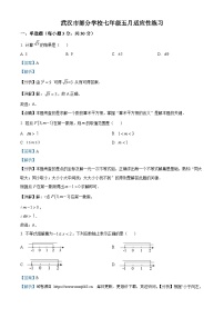 湖北省武汉市部分学校2023-2024学年七年级下学期月考数学试题