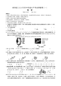 湖南省娄底市2024年6月初中学业水平考试押题卷数学（一）