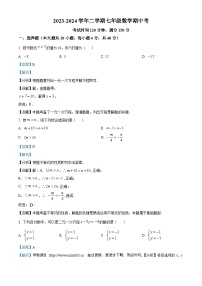 福建省泉州市惠安县多校2023-2024学年七年级下学期期中数学试题