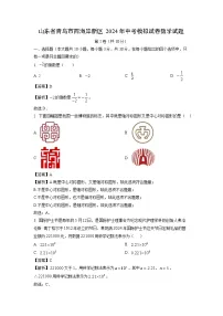 数学：山东省青岛市西海岸新区2024年中考模拟试卷试题（解析版）