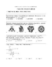 广东省江门市第二中学2024年中考一模数学试卷
