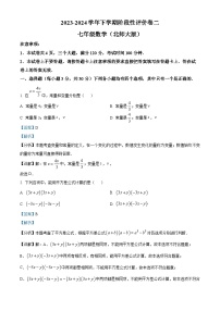 河南省周口市项城市第二初级中学2023-2024学年七年级下学期期中数学试题