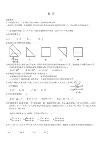 河南省安阳市2024届九年级下学期中考一模数学试卷(含答案)