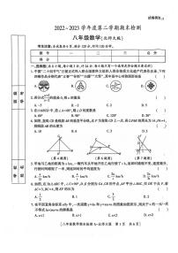 陕西省咸阳市永寿县多校联考2022-2023学年八年级下学期期末数学检测数学试题