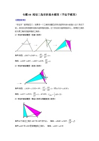 九年级数学下册专题08相似三角形的基本模型(手拉手模型)(原卷版+解析)(人教版)