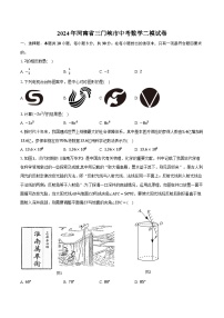 2024年河南省三门峡市中考数学二模试卷（含解析）