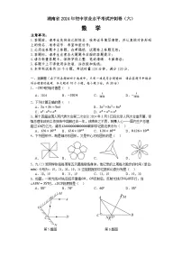 2024年湖南省初中学业水平考试冲刺卷（六）数学试题