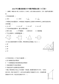 2024年安徽省宣城市中考数学模拟试卷（5月份）（含解析）