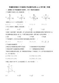 湖南省长沙市明德教育集团2022-2023学年八年级下学期期末数学试题（原卷及解析版）