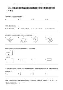 2024年黑龙江哈尔滨香坊区哈尔滨市风华中学校中考模拟数学试卷