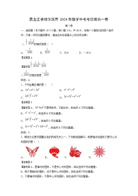 【数学】黑龙江省哈尔滨市2024年中考考前最后一卷（解析版）