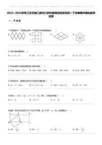 2023_2024学年江苏无锡江阴市江阴市南闸实验学校初一下学期期中模拟数学试卷