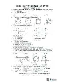 2024年湖北省中考适应性考试数学试题