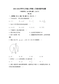 广西壮族自治区钦州市浦北县2023-2024学年九年级上学期1月期末数学试题(含解析)