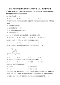 2022-2023学年新疆乌鲁木齐十三中七年级（下）期末数学试卷 （含解析）