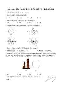 2023-2024学年山东省济南市槐荫区八年级（下）期中数学试卷（含解析）