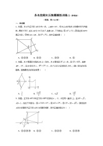 八年级下册数学 各名校期末压轴题模拟训练01(苏科版）（原卷版+解析版）