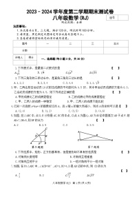 河南省濮阳市清丰县+仙庄镇初级中学2023-2024学年八年级下学期6月月考数学试题