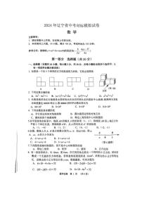 [数学]2024年辽宁省中考适应性考试（对标模拟）数学试卷（有答案）