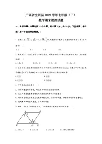 广西省全州县2022学年七年级（下）数学期末模拟试题（含答案）